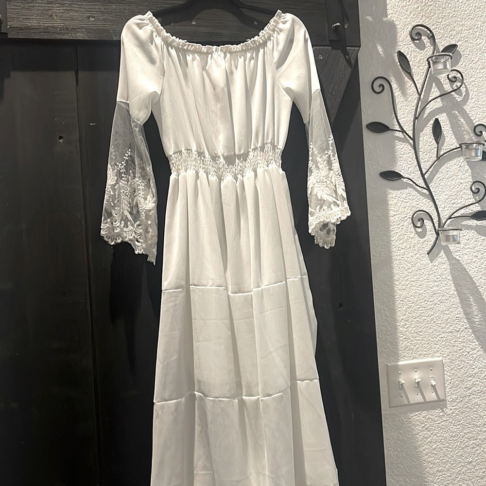 Off shoulder beach dress